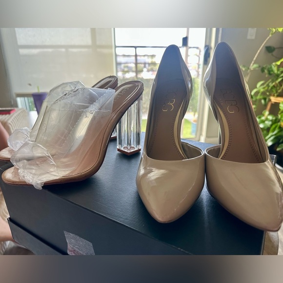 2Pairs! BUNDLE BCBG/Clear Pumps Size 7.5 - Picture 10 of 10